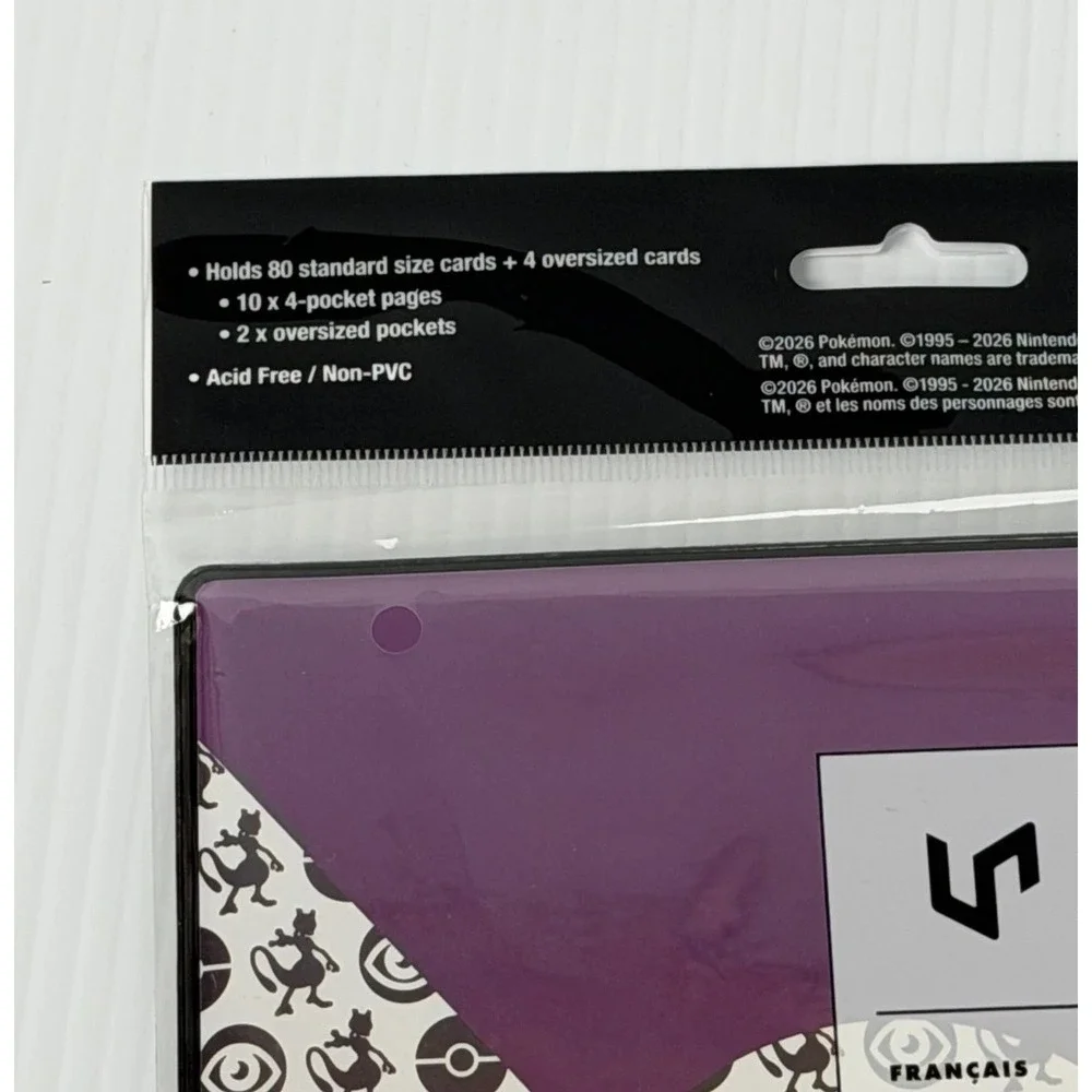 Ultra PRO Pokemon Mewtwo 4 Pocket Portfolio Binder 80 Cards 15397 New